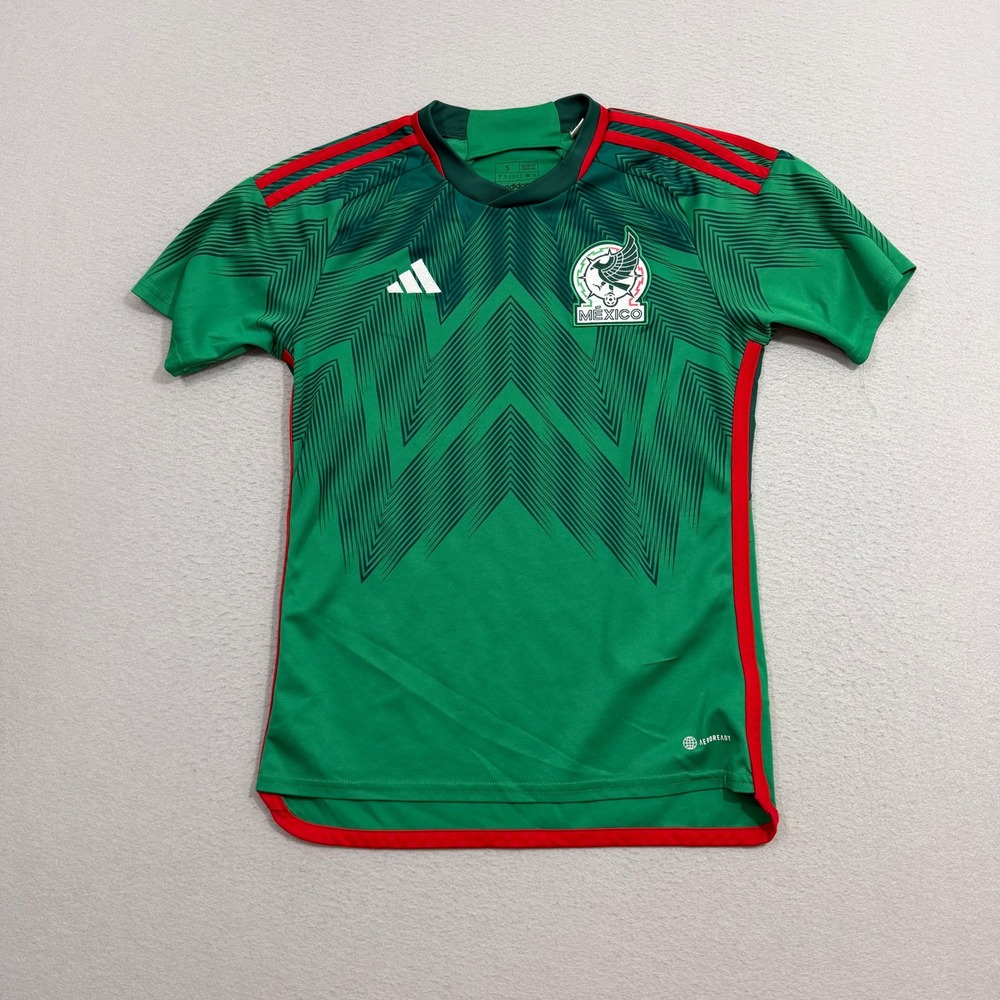 Adidas Soccer Jersey Men S Green Mexico 2022 Home Slim Fit HD6899 Aeroready